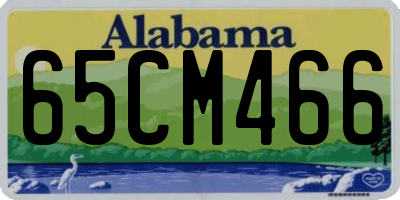 AL license plate 65CM466