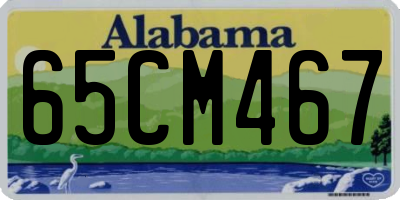 AL license plate 65CM467