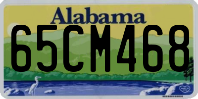 AL license plate 65CM468