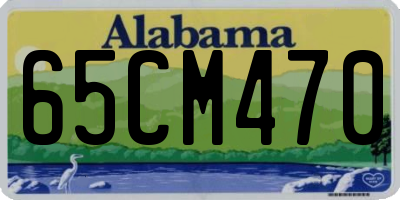 AL license plate 65CM470