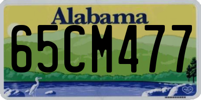 AL license plate 65CM477