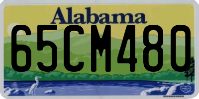 AL license plate 65CM480
