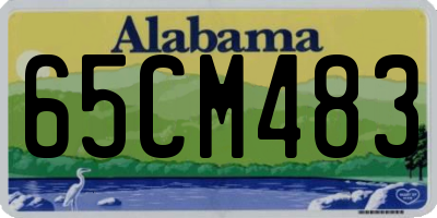 AL license plate 65CM483