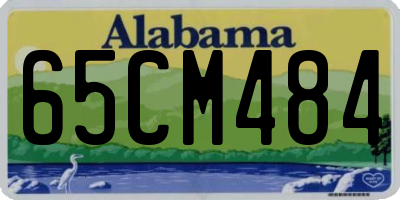 AL license plate 65CM484