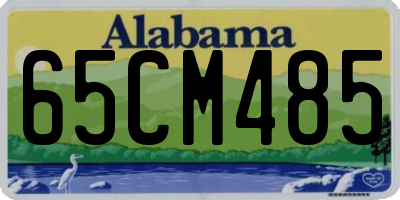 AL license plate 65CM485