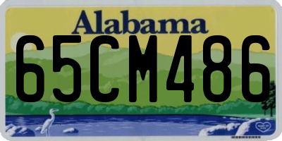 AL license plate 65CM486
