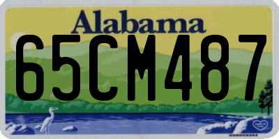 AL license plate 65CM487