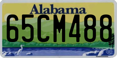 AL license plate 65CM488
