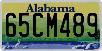 AL license plate 65CM489