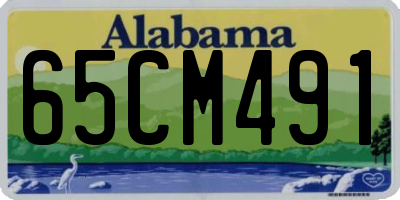 AL license plate 65CM491