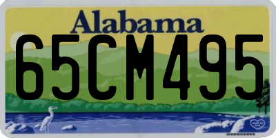 AL license plate 65CM495