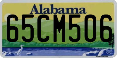 AL license plate 65CM506
