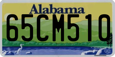 AL license plate 65CM510