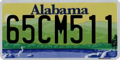 AL license plate 65CM511