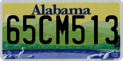 AL license plate 65CM513