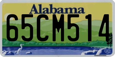 AL license plate 65CM514