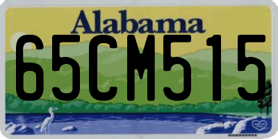 AL license plate 65CM515