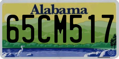 AL license plate 65CM517