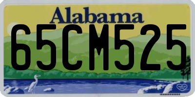 AL license plate 65CM525