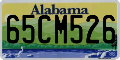 AL license plate 65CM526