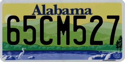 AL license plate 65CM527