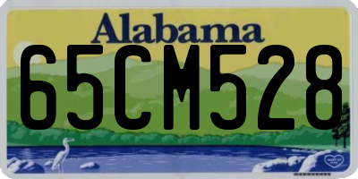 AL license plate 65CM528