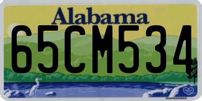 AL license plate 65CM534