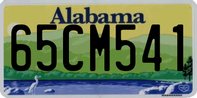 AL license plate 65CM541