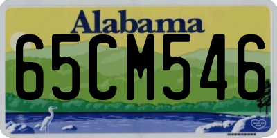 AL license plate 65CM546