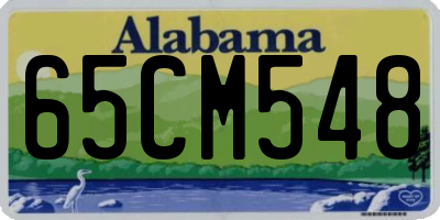 AL license plate 65CM548