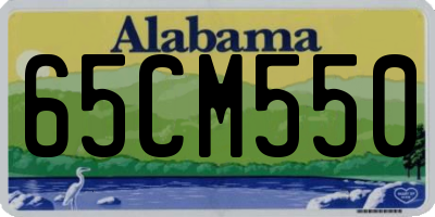 AL license plate 65CM550