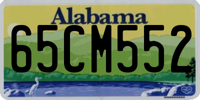 AL license plate 65CM552