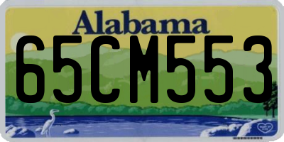 AL license plate 65CM553