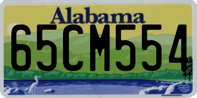 AL license plate 65CM554
