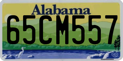 AL license plate 65CM557