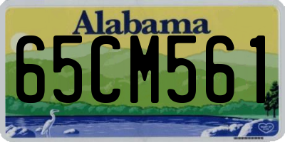 AL license plate 65CM561