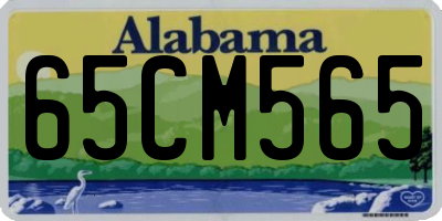 AL license plate 65CM565