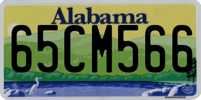 AL license plate 65CM566