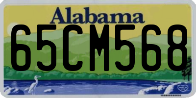 AL license plate 65CM568
