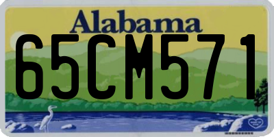 AL license plate 65CM571