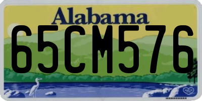 AL license plate 65CM576