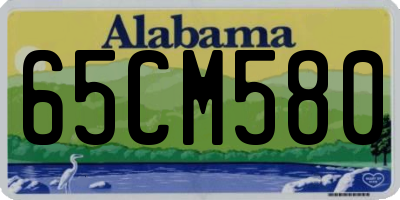 AL license plate 65CM580