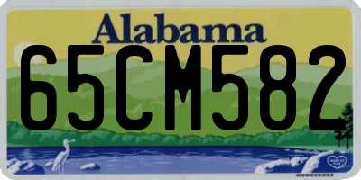 AL license plate 65CM582