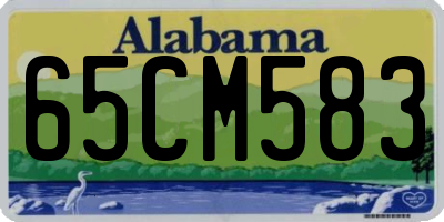 AL license plate 65CM583