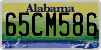 AL license plate 65CM586