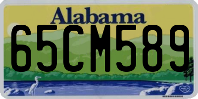 AL license plate 65CM589