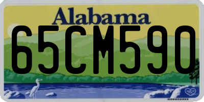 AL license plate 65CM590