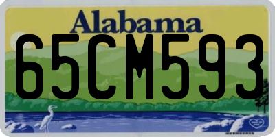 AL license plate 65CM593
