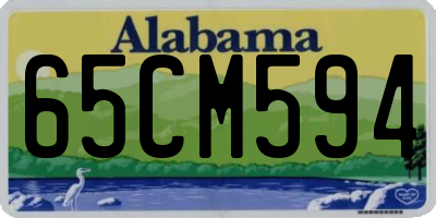 AL license plate 65CM594