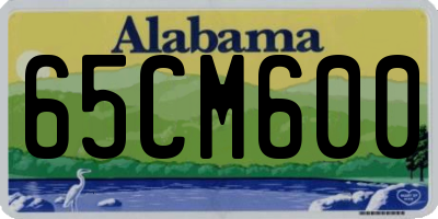 AL license plate 65CM600